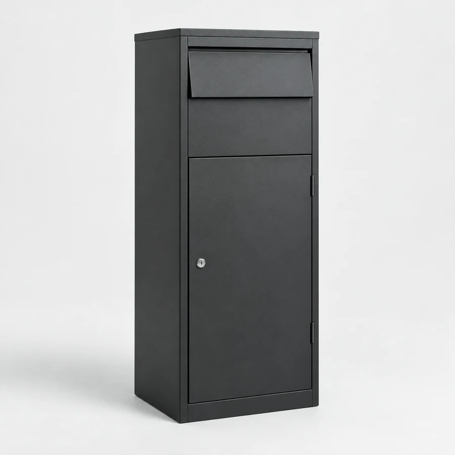 Metal parcel boxes category illustration